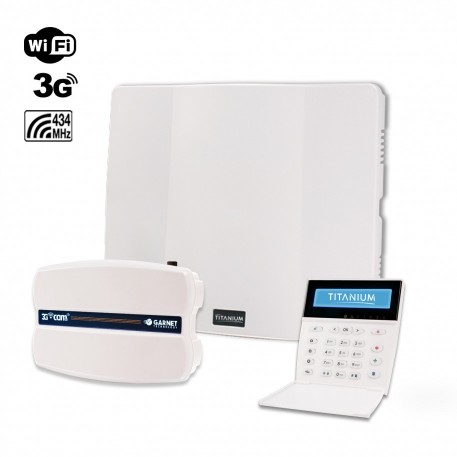 Combo de alarma PC-732T con teclado LCDRF y comunicador 3G-COM