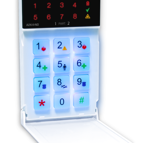 Gabinete plástico teclado Led
